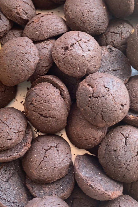 Cocoa cookies  with Brown rice flour (250grams) كوكيز الارز البنى والكاكاو