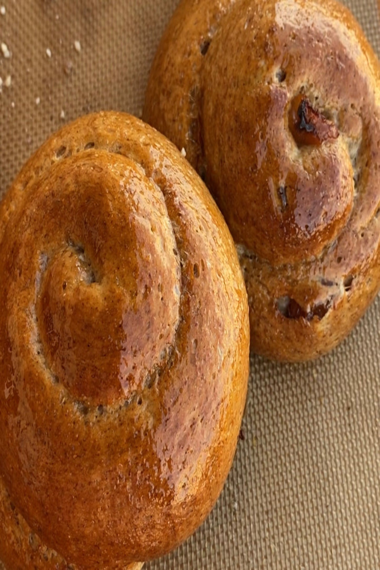 بريوش بالزبيب والبرتقال(٣قطع )